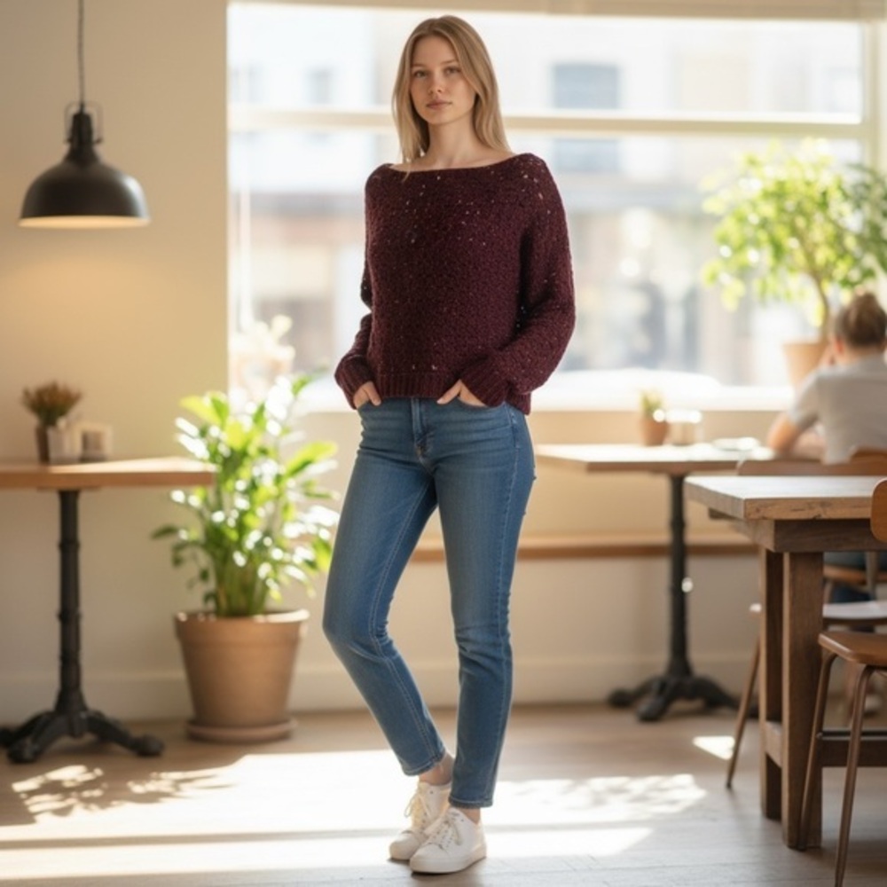 Handmade Crocheted Lightweight Sweater